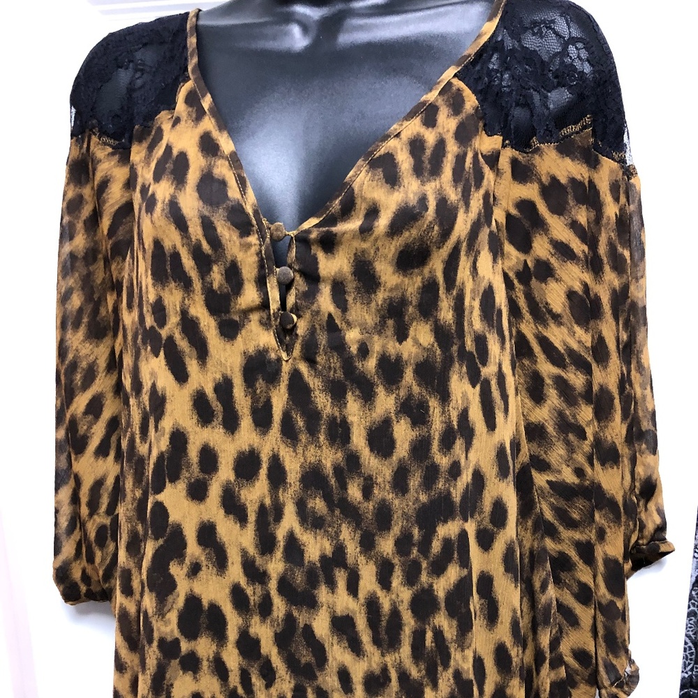 Torrid Leopard Semi-Sheer Top